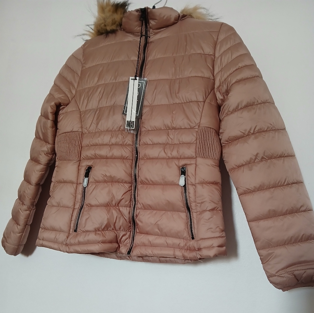 Polu Wonderful  Women's Tan Puffer Jacket Size S